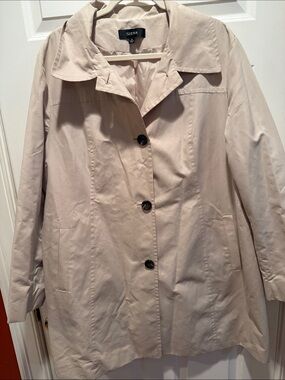 Siena Studio Light Cream Single-Breasted Trench Coat